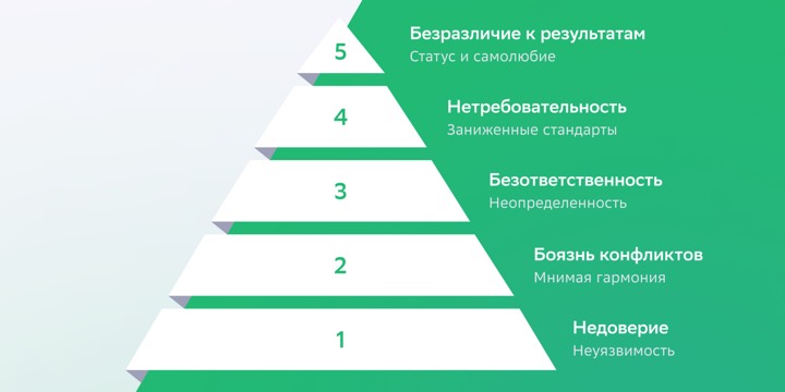 Пять пороков команды